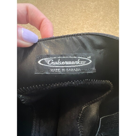 Cruiserworks  Classic Motorcycle Black Leather Boots